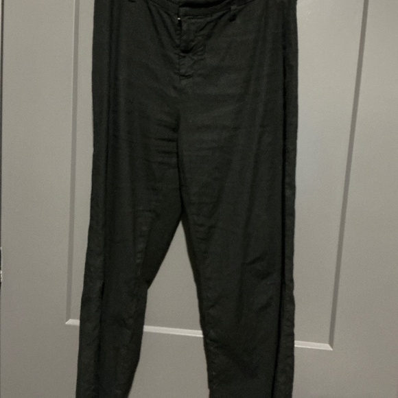 Frank & Eileen Kinsale Performance Linen Pants In Black - Picture 1 of 6